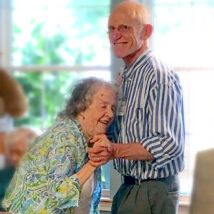 Windsor retirement home resident smiles as she dances