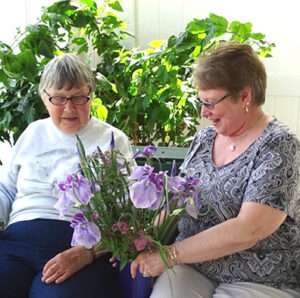 Beautiful bouquet of flowers shared at Vermont memory care facility