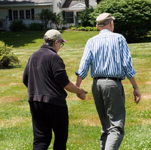 Windsor senior living community resident goes for walk
