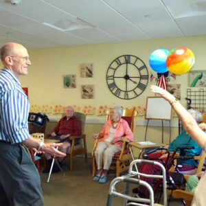 Windsor senior living center residents enjoy a game of volleyball
